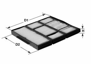 CLEAN FILTERS Фильтр, воздух во внутренном пространстве NC2121